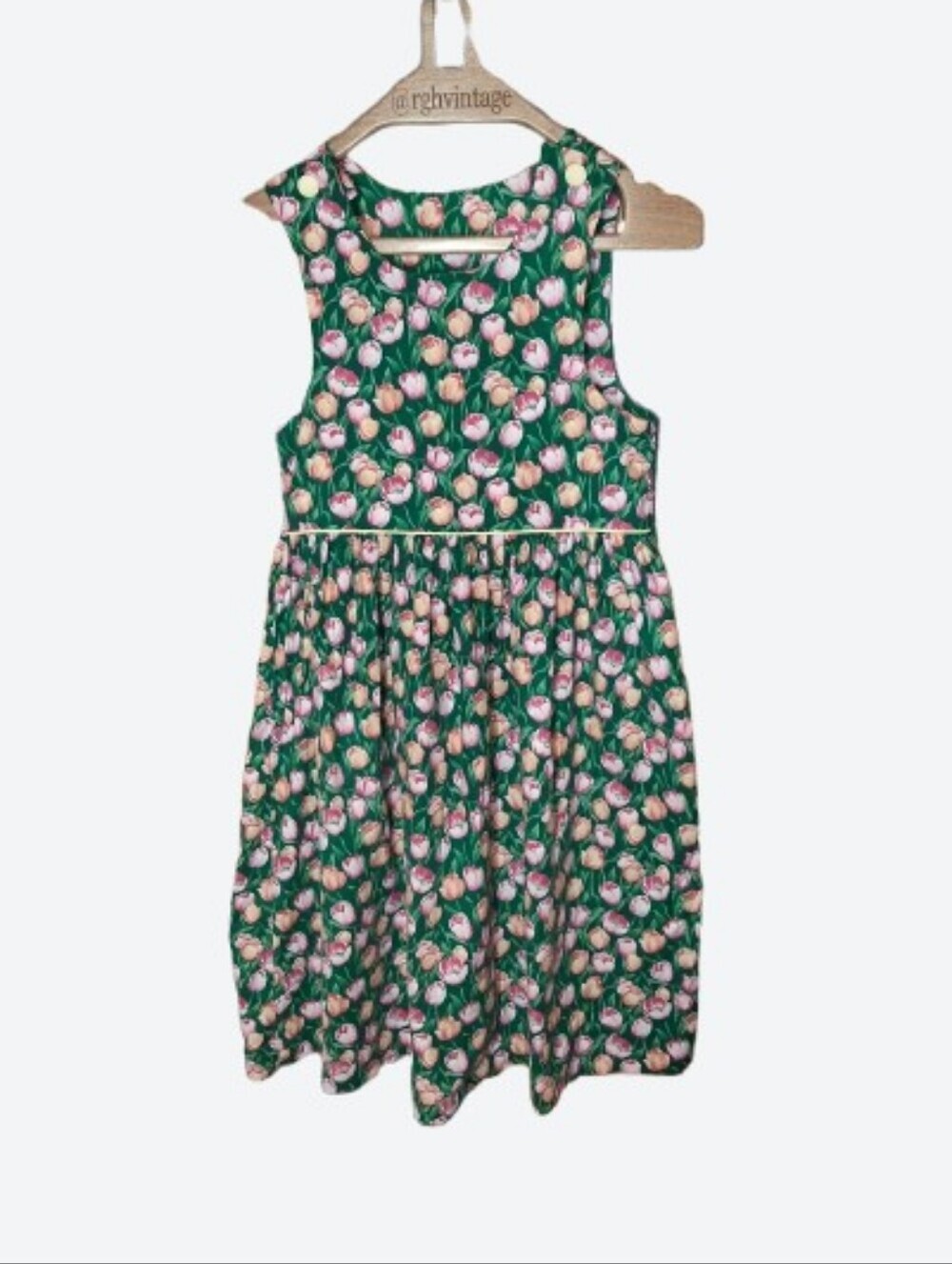 Judy Lynn Cottagecore Tulip Dress 12 Pink Green